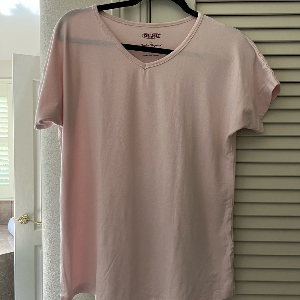 Cariloha Light Pink Bamboo t-shirt